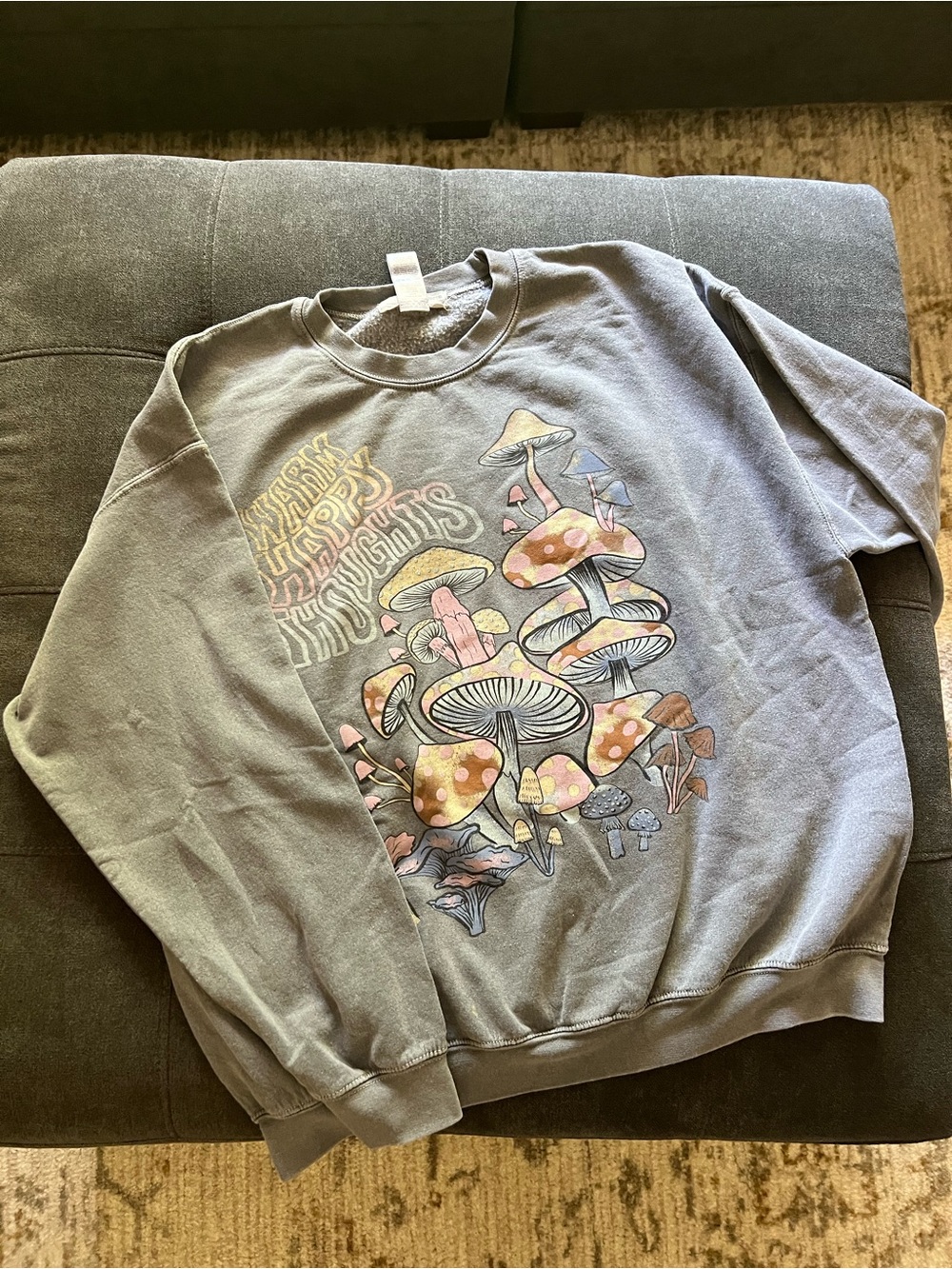 Urban Outfitters Unisex Mushroom Project Social Graphic Crewneck Sweatshirt